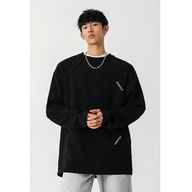

LAPPSTER Black Graphic Y2k Tshirts Long Sleeve Korean Fashions Autumn T Shirts Street Wear Harajuku Kpop Oversized Cropped Tops