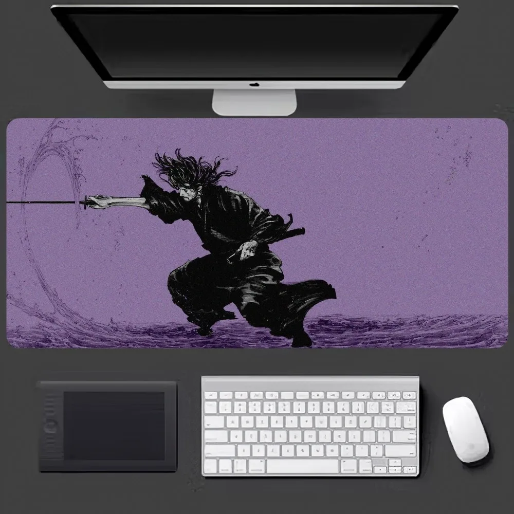 Grande Manga Mousepad para Gamer Computador, Mouse Mat, Teclado, PC, Vagabond