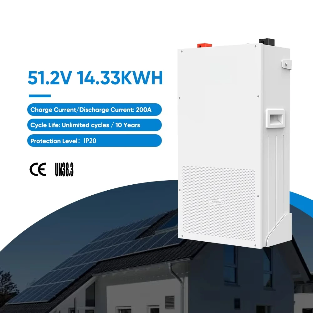 

Dyness 51.2V 280Ah 14.33kWh 15kWh LiFePO4 Solar Battery Home Energy Storage System Long Life Backup Power Factory Direct Supply