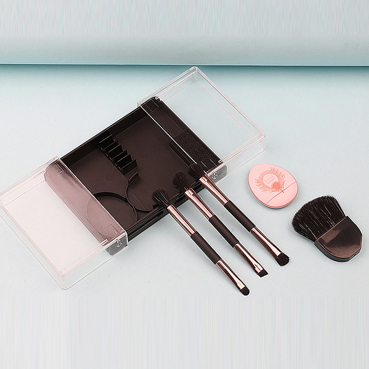 8-delige make-upborstelset met poederdons Professionele make-uptools voor dames