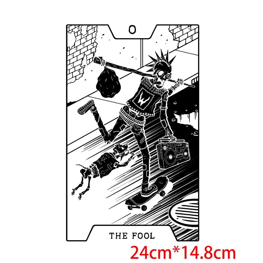 y2k Goth Clothes Heat Transfer Fashion Thermo Stickers Goth Harajuku Clothing Thermoadhesive Patches Termoadhesivos Para Ropa