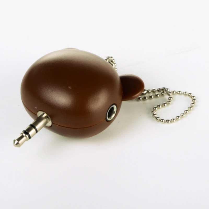 Cartoon Headset Deconcentrator One to two Music Sharing Device 3.5mm Anti Dust Plug Cell Phone Accessories For Iphone All Phone