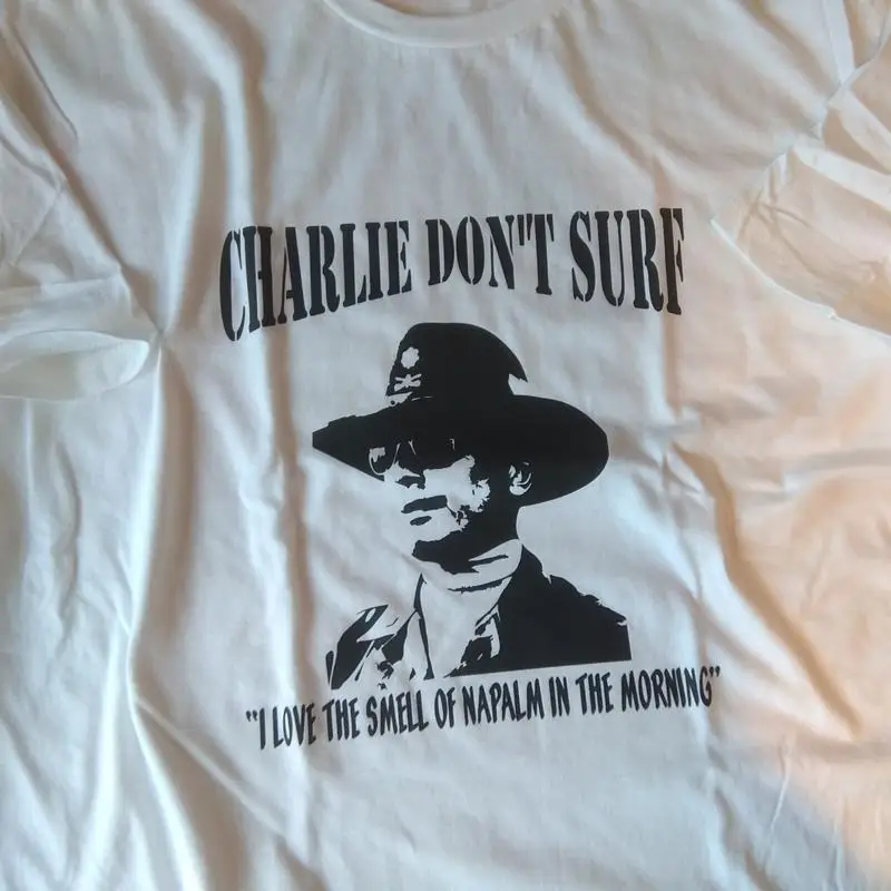 

Apocalypse Now "Charlie Don't Surf" T-Shirt - Cult Film, Kilgore, Various Cols
