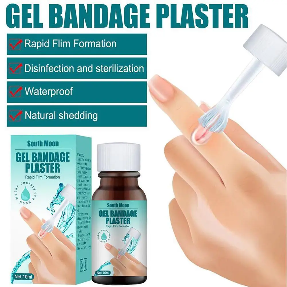 10ml Liquid Band-Aid Waterproof Wound Healing Gel Disinfecting Adhesive Patch Wound FastHealing Gel Bandage Hemostatic Liquid