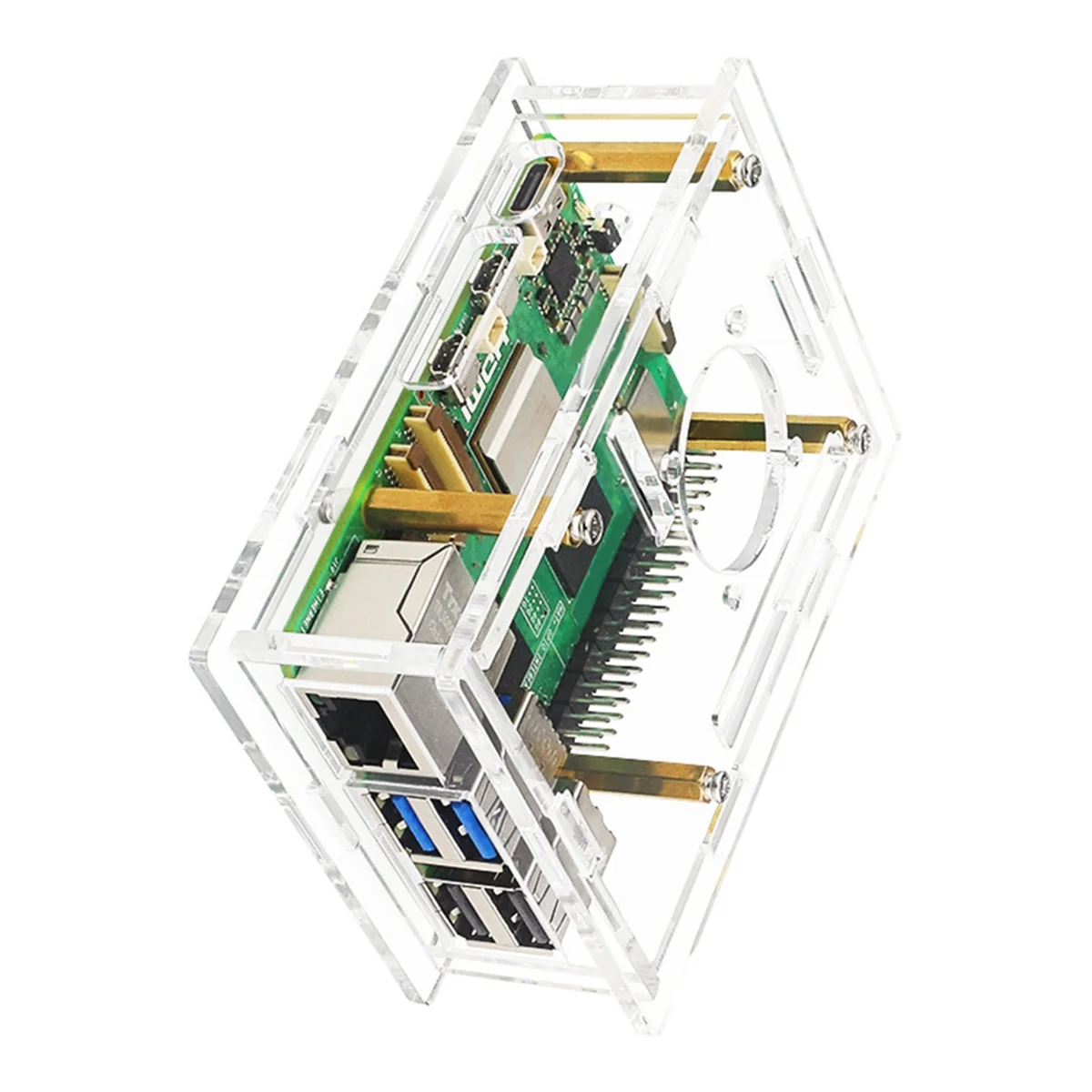 GFR5-Для Raspberry Pi 5, Акриловый корпус, прозрачный чехол для Pi 5, B