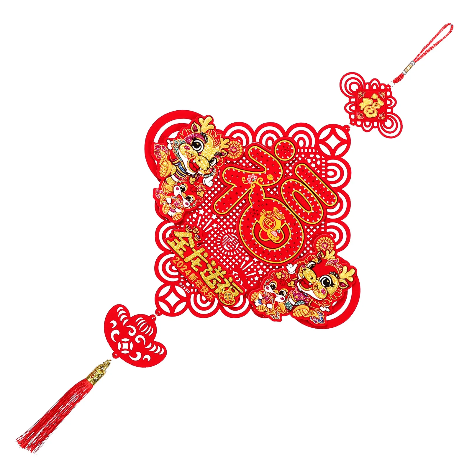 

Chinese New Year Pendant Spring Festival Hanging Decor Lucky Ornaments Home Office Tree Potted Plants Cars Gifts Wealth