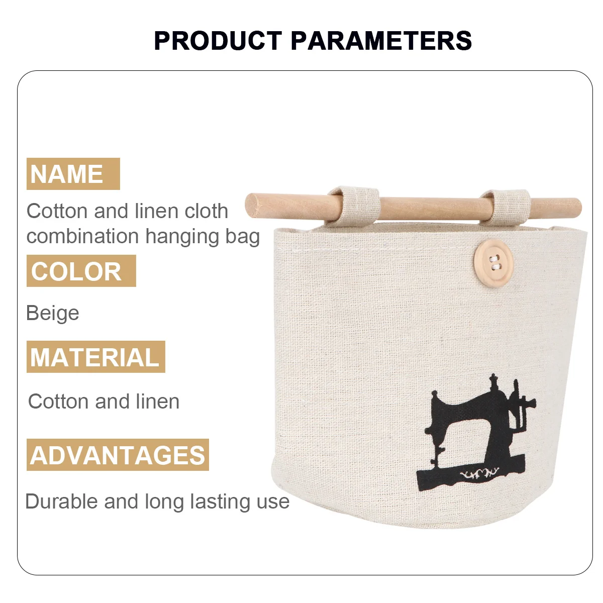 

2Pcs Cartoon Cotton Linen Wall Mounted Storage Bags Over Door Hanging Organizer for Bedroom Living Room Bathroom Large Capacity