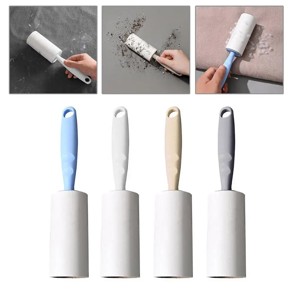 Hair Adhesive Tear Type Roller Dust Paper Portable Clothes Lint Brush Roller Brushes Rollers Cloth-Removing Sticky Remover F4L3