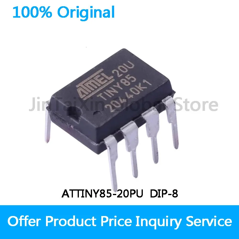 2-100PCS 100% New ATTINY85-20PU ATTINY85 20PU DIP-8 Chipset