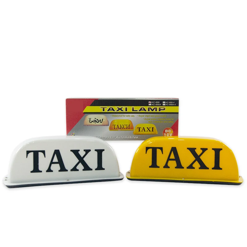 

New Universal Car Taxi Lights LED Sign Decor Glowing Auto Dome Lights Sign Light TAXI Light Suction Magne 12V Taxi Roof Lamp