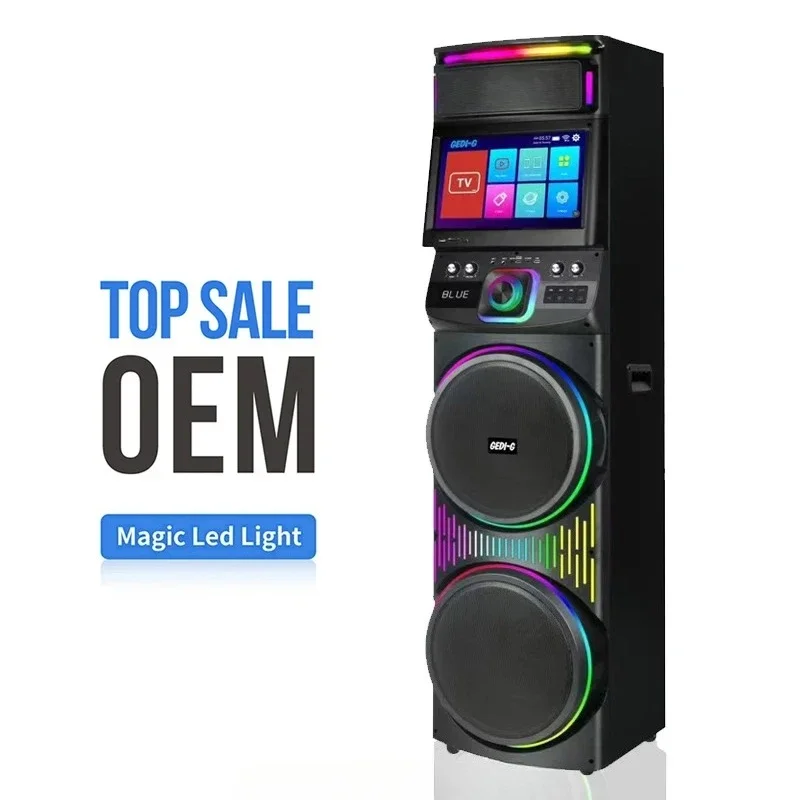 Bluetooth Speaker, Stereo, GD-1417 New Model, Wireless Bluetooth Version, Smart Speaker with Screen,large Dj, Party, Gathering