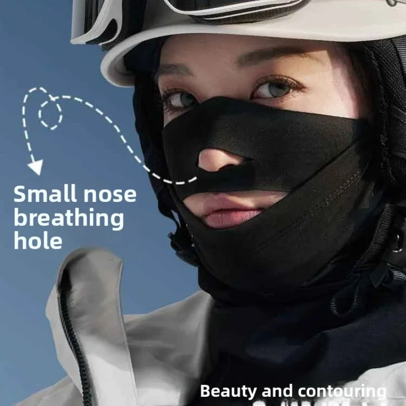Ski Face Cover - Unisex Fleece-Lined Neck Gaiter & Headgear for Autumn & Winter Outdoor Hiking, Cycling, Windproof