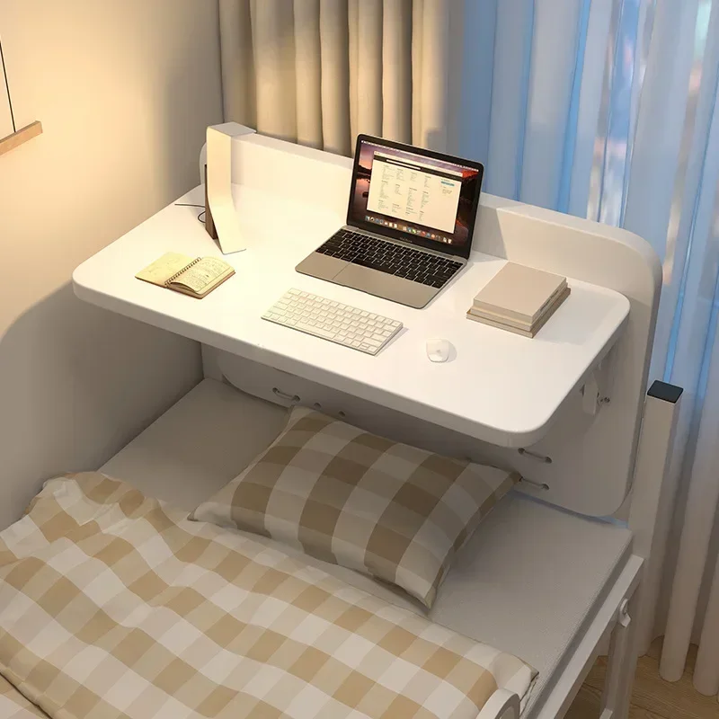 Simple small table student dormitory dormitory suspended foldable desk get on and off the bed artifact Durable