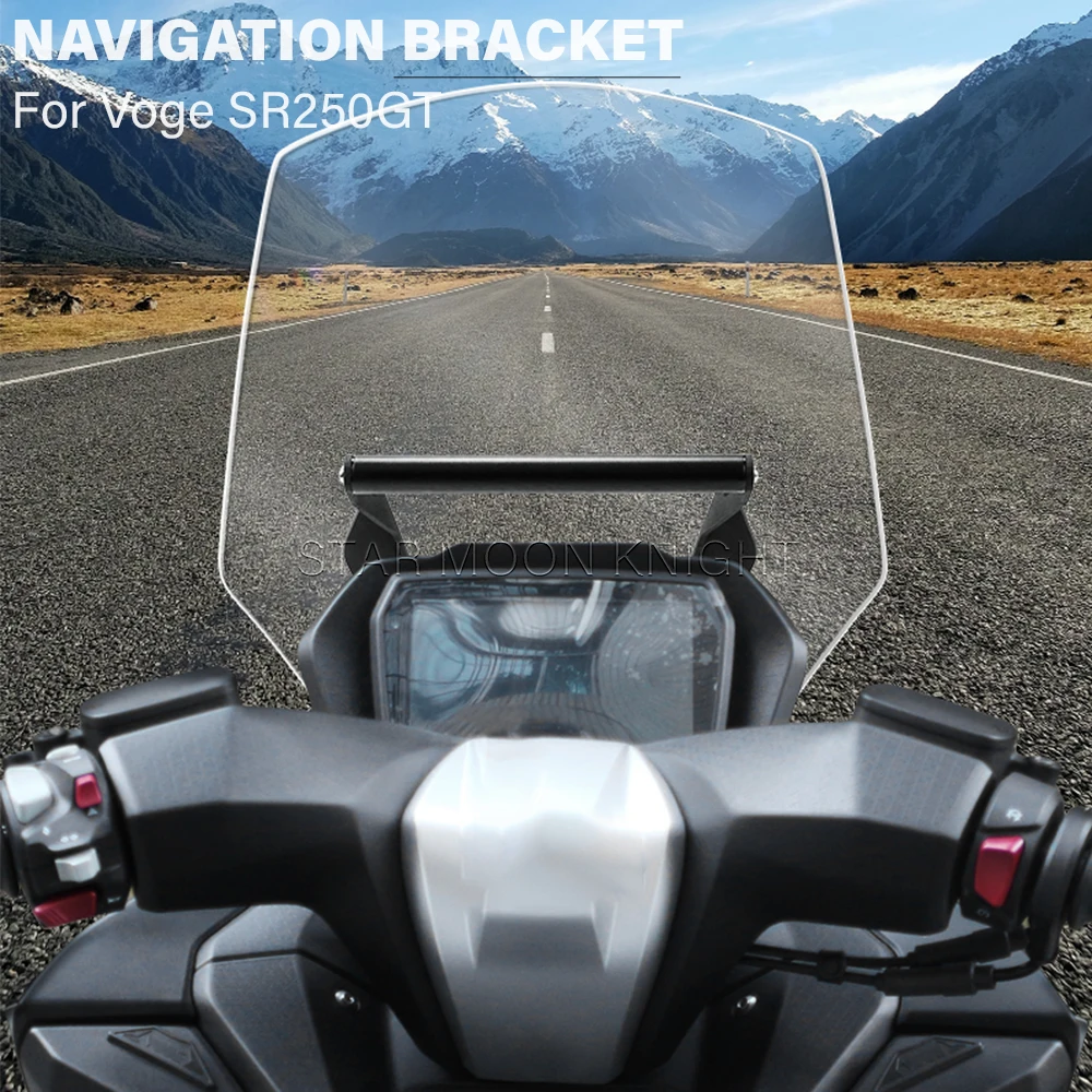 For VOGE SR250GT SR250 GT 2023- Windshield Fairing Bracket GPS Navigation Equipment Mount Accessories