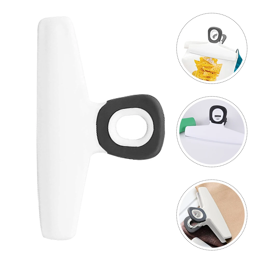 

4pcs Food Bag Seal Snack Bag Strong Clamping Leak Proof Freshness Multi Functional Kitchen For Chips Coffee Bread Vegetable