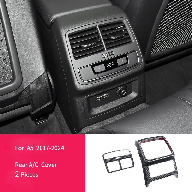 Voor Audi A4L B9 Sedan A4 Allroad Avant S4 A5 S5 2017 2018 2019 2020 2021 2022 2023 2024 ABS Koolstofvezel Overlays Interieurbekleding