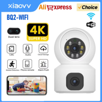 XIAOVV binocular WiFi wireless video baby monitor night vision temperature monitoring two-way audio call baby nanny safety camer