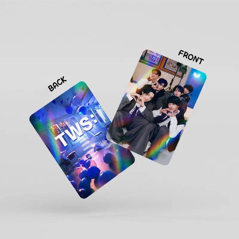 30 ชิ้น/เซ็ตKpop TWSกล่องHolographic Cardการพิมพ์สองด้านHD Photoเคลือบการ์ดLOMO SHINYU DOHOONแฟนคอลเลกชันของขวัญ