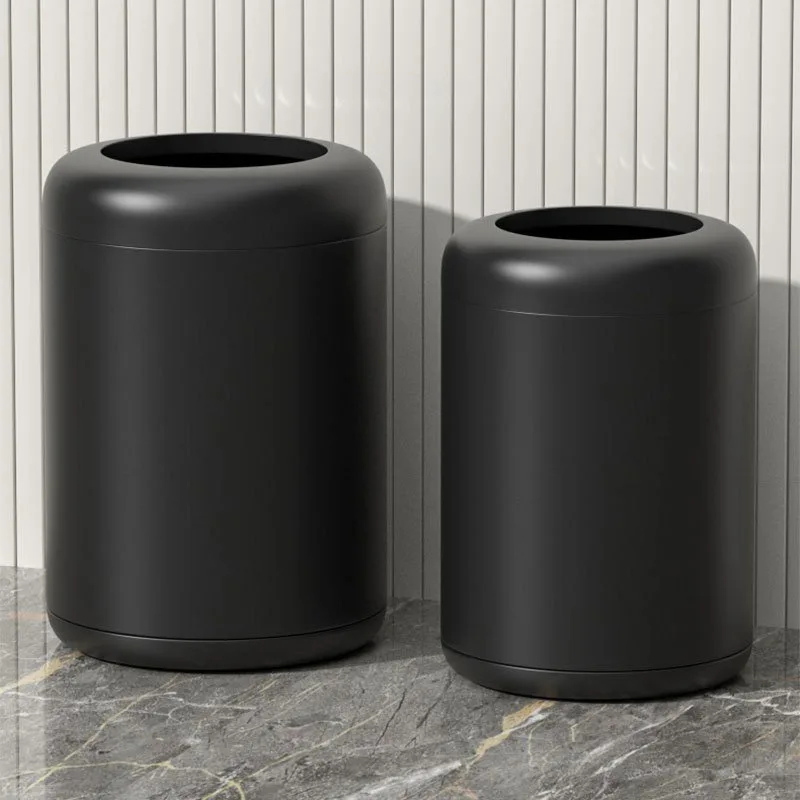 

Living Room Waste Bins Kitchen Food Dispose Trash Can Modern Bathroom Garbage Can Simple Bedroom Large Capacity Litter Bin