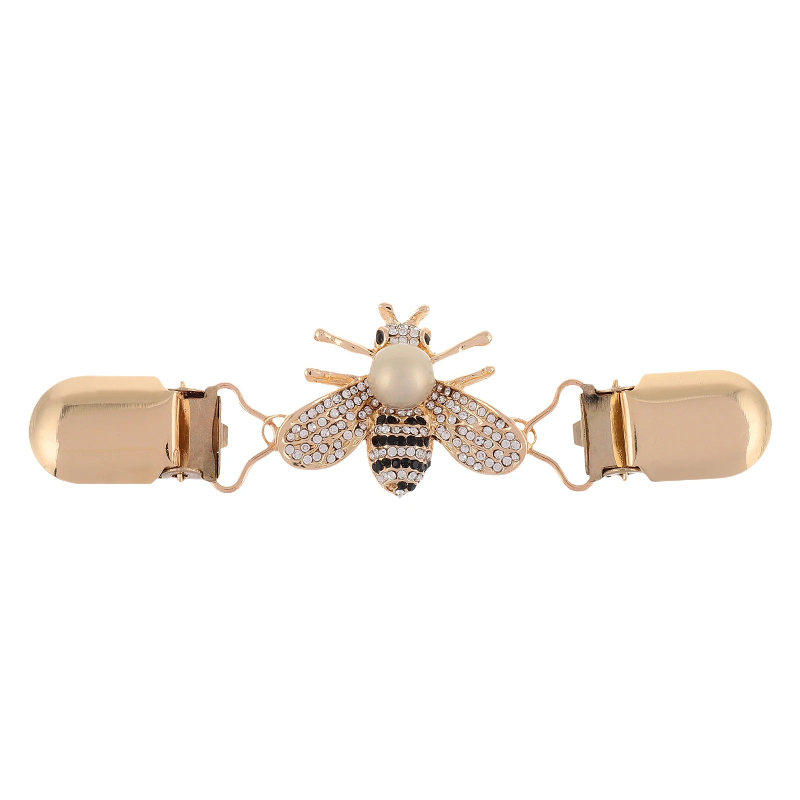 Clip per maglione Spilla ape Cardigan Gioielli Sciarpa decorativa Fibbia Chiusura dorata per donna Elegante colletto con chiusura in lega