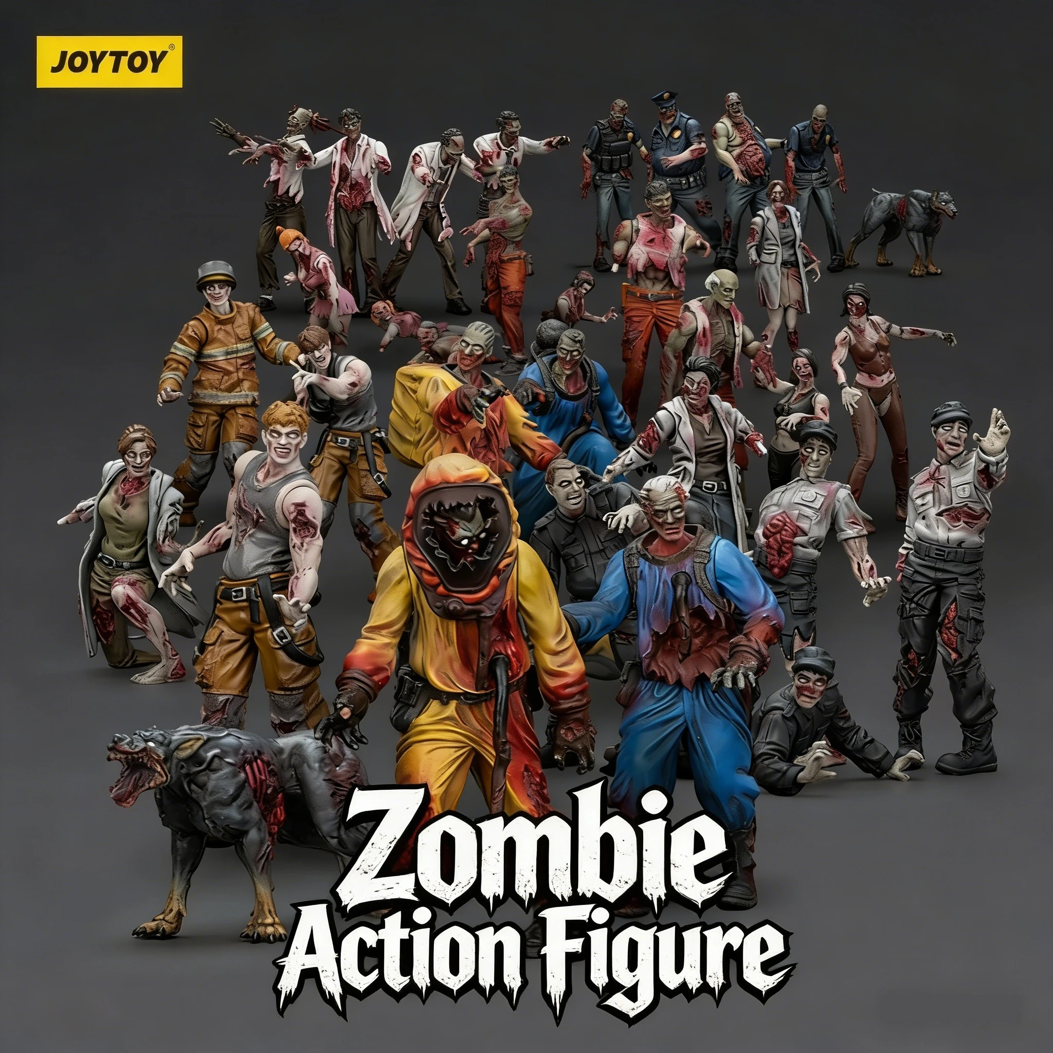 【มีสินค้าในสต็อก】1/25 JOYTOY ฟิกเกอร์ซอมบี้จาก Dark Source ของตกแต่งโต๊ะทำงาน ของสะสมจากภาพยนตร์ ของเล่นสะสม โมเดลของขวัญ