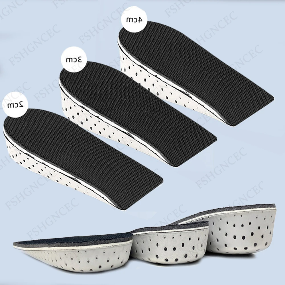 

2Pcs Half Shoe Insoles Heel Insert Sport Cushion Height Increase EVA Memory Foam Insole Heel Lifting 2/3/4CM Taller Shoes Pad