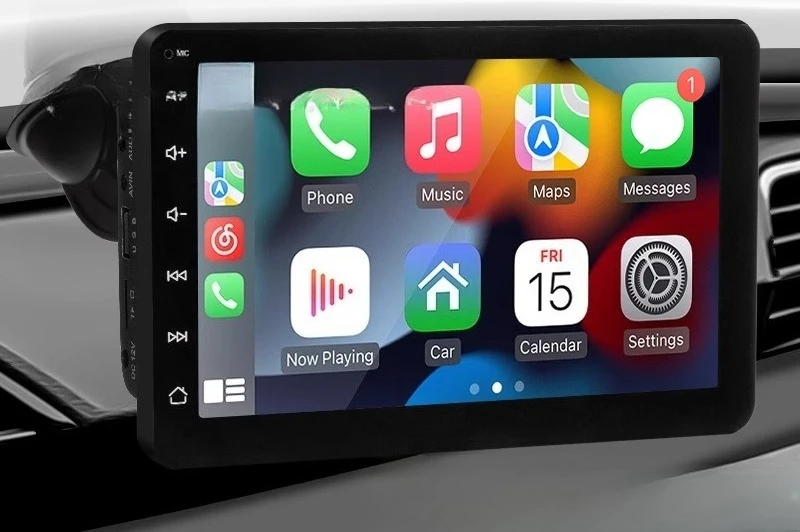 

Parts are suitable for car monitor 7-inch button model, multimedia, with bracket, support Carplay/Android Auto