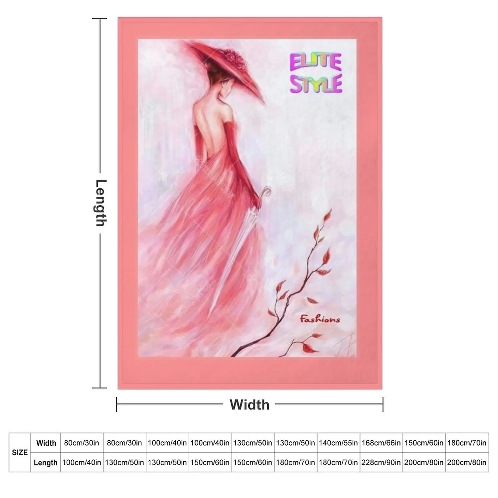 ELITE STYLE : Vintage Magazine Fashion Advertising Print Throw Blanket Flannels Baby Bed covers Hair Blankets