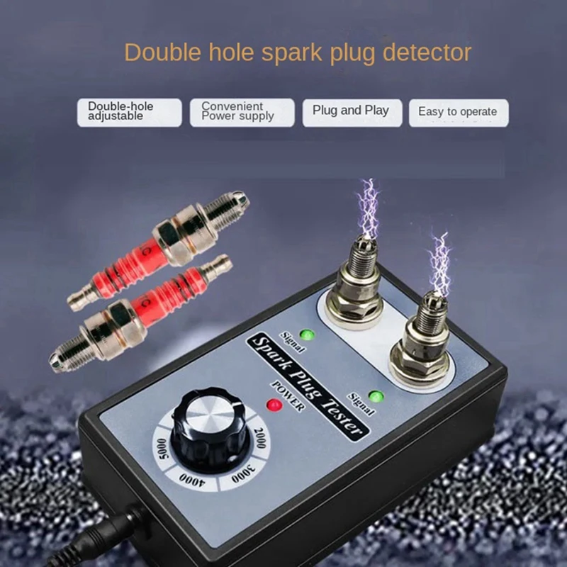 Spark Plug Tester 110V 220V To 12V Car Motorcycle For  For BMW Detector EU US Plug