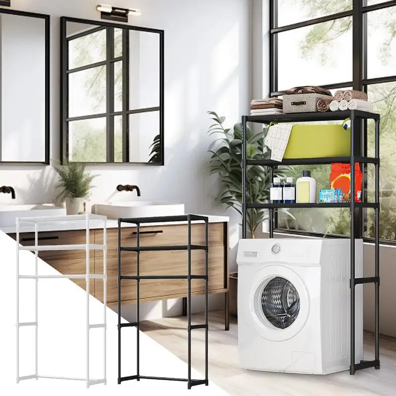 

Bathroom Washing Machine Rack Multilayer Toilet Storage Rack Perforation-Free Storage Shelf Household Washing Laundries Racks