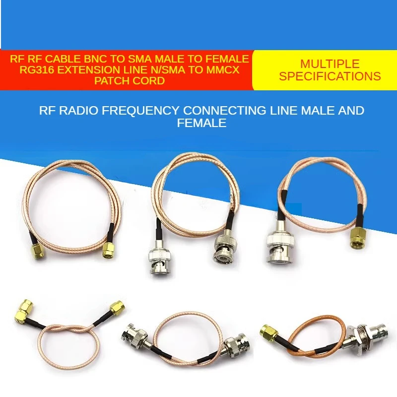 

RF RF Cable BNC To SMA Male To Female RG316 Extension Line N/SMA To MMCX Patch Cord