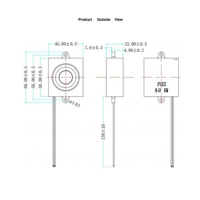 5045 Mono Enclosed Speaker 4  5 Watt Replacement for Home Audio Robot Projects and Customized DIY Solutions