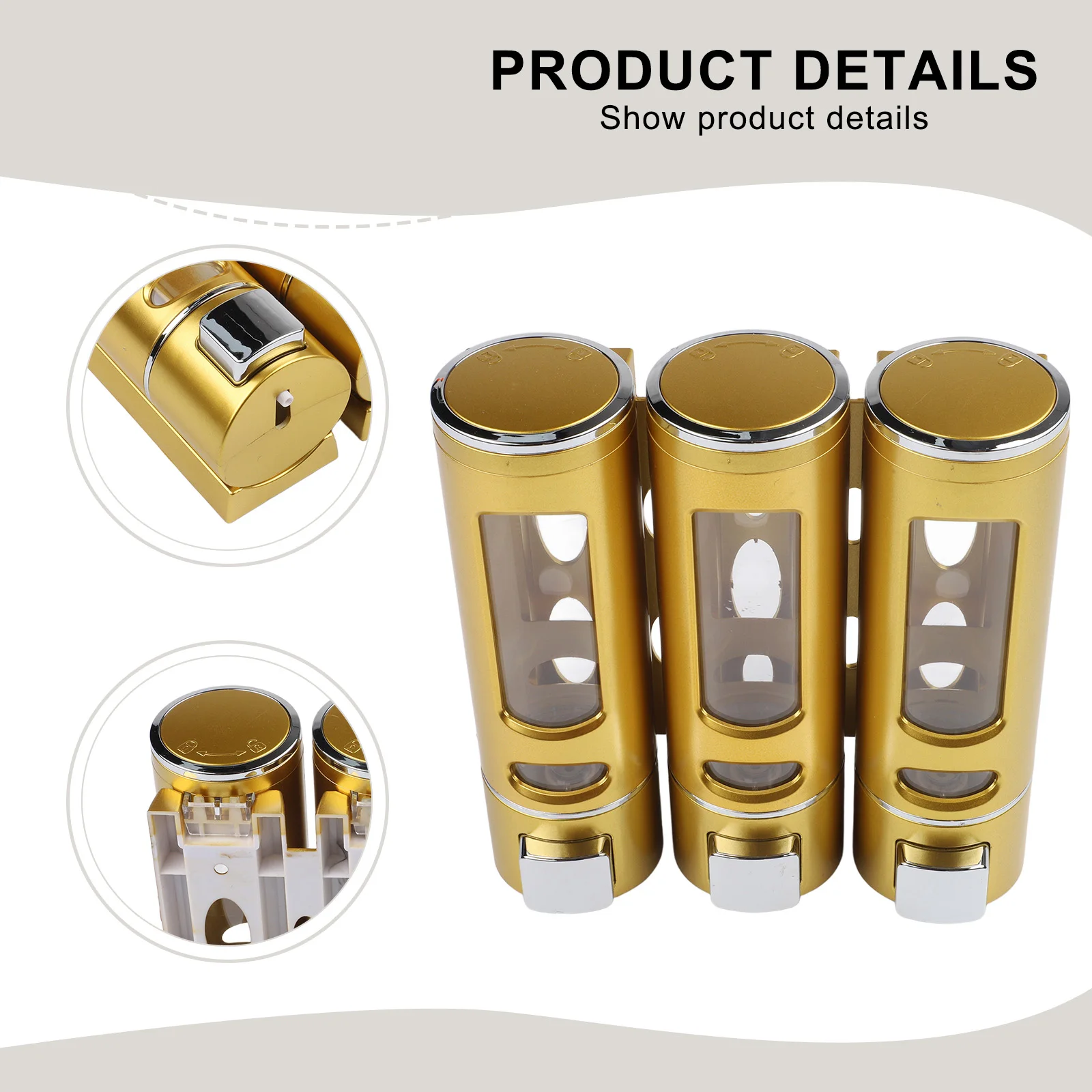 Bathroom Hotels 3 In 1 Soap Dispenser 400ml Soap Dispenser Convenient Easy To Use Hygienic Solution Large Capacity