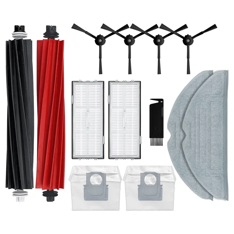 A01V-piezas de repuesto compatibles con accesorios de Robot aspirador Roborock S8 Pro Ultra, filtro Hepa de cepillo de doble rodillo
