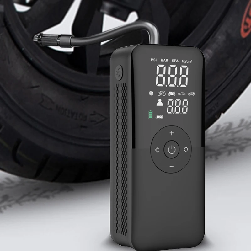 Portable Air Pump 12V 150PSI Tire Inflator with Led Light Air Compressor Digital Cordless Car Tyre Inflator with SOS & Deflation