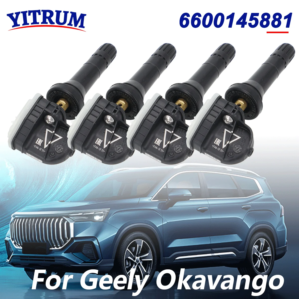 6600145881 For Geely Okavango 2024 Atlas Pro Tugella 2022 GE11 Preface ZEEKR 001 7X TPMS Tire Pressure Monitor Sensor 433MHz