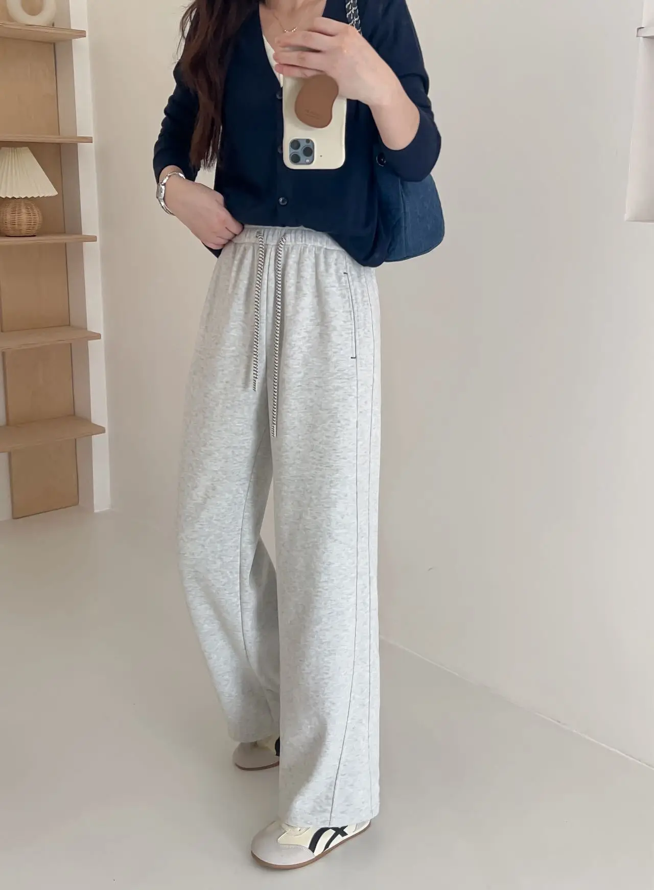 

Широкие брюки Reen для девочек, женские летние ультратонкие перфорированные шикарные брюки в горошек с цветными блоками, кавайные шифоновые брюки в тон