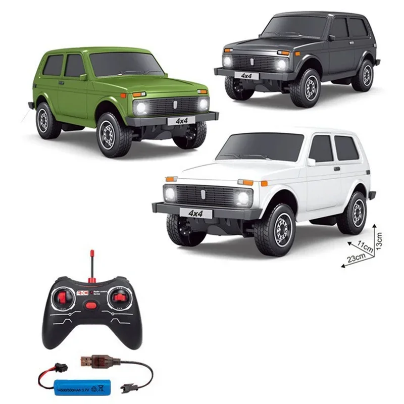 1:12 Four Way Remote Control Car with Lighting Simulation Ladaniva Russian Car Model Children's Toy Car Birthday Gift
