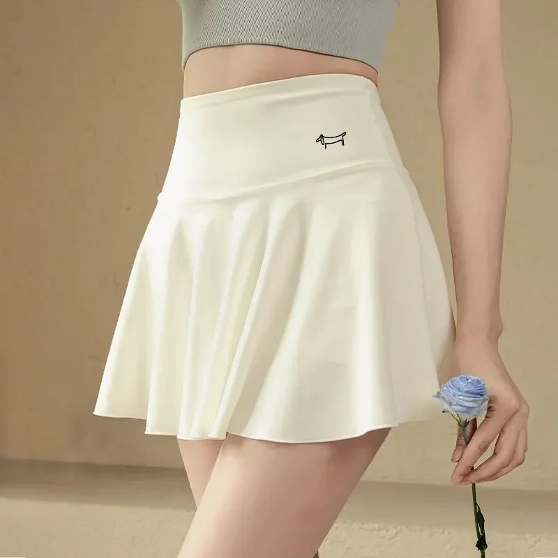 Summer Women Golf Sports Short Skirt, Anti-exposure Tennis Skirt, Running Fitness Badminton Pleated Skirt, Golf Clothing