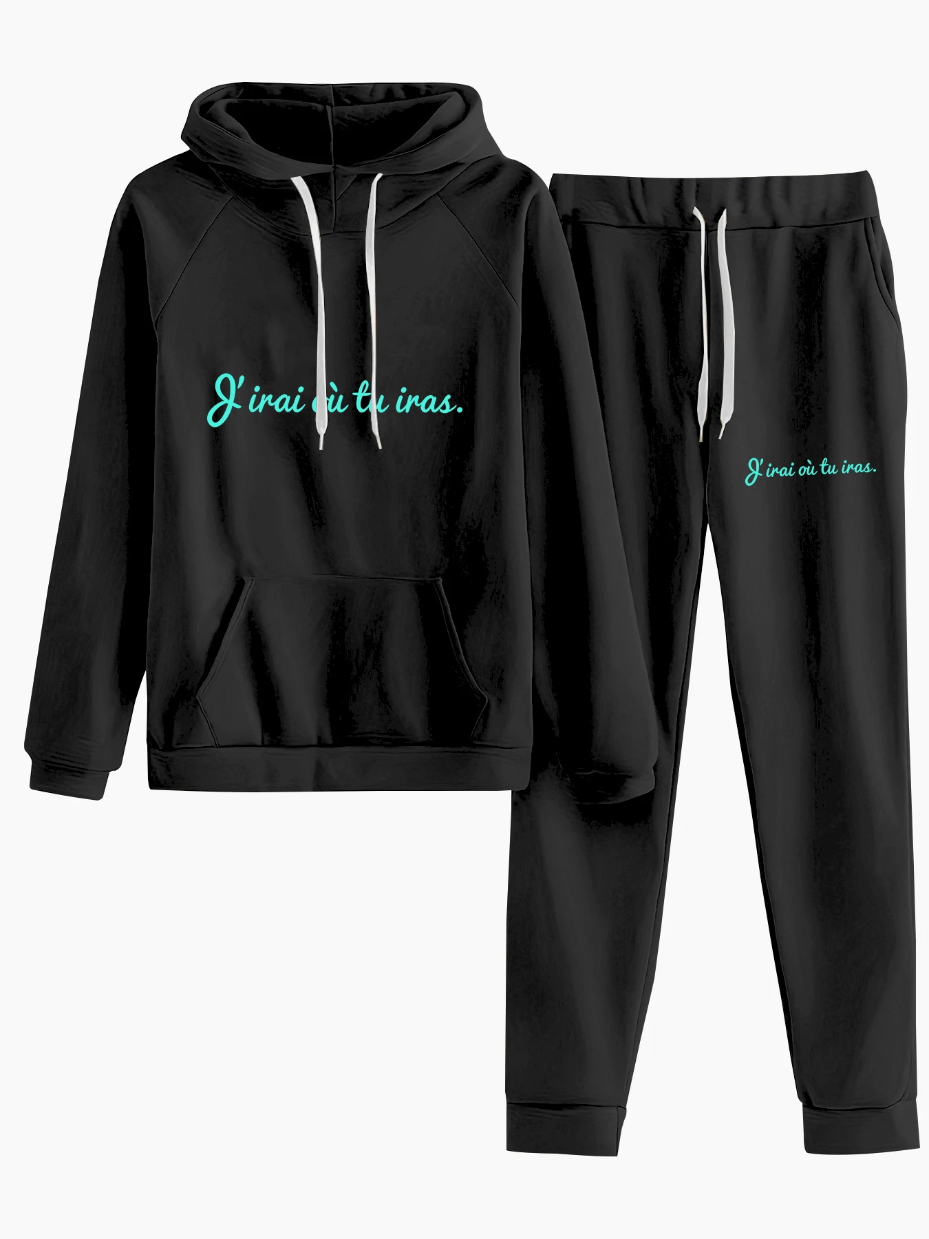 French-Style Romantic Letter-Printed Loose Oversized Hoodie for Women, a Must-Have for Autumn and Winter, Fleece-Lined and Thickened Hoodie, Trendy European and American Style for Couples, Long-Sleeved Regular Fit, Machine Washable, Durable and Skin-Friendly, Casual Versatile Item for Women, Slimming and Flattering, Skin-Friendly and Soft, Suitable for Dates and Dinners, Practical and Stylish Hooded Design, Two-Piece Set of Sweatshirt and Jogger Pants, Women's Clothing