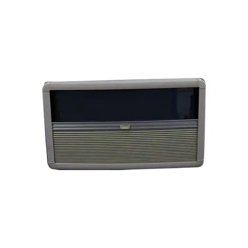 Double Glaze Aluminum Acrylic Modern Window with Pleated Blind and Fly Screen for Caravan RV