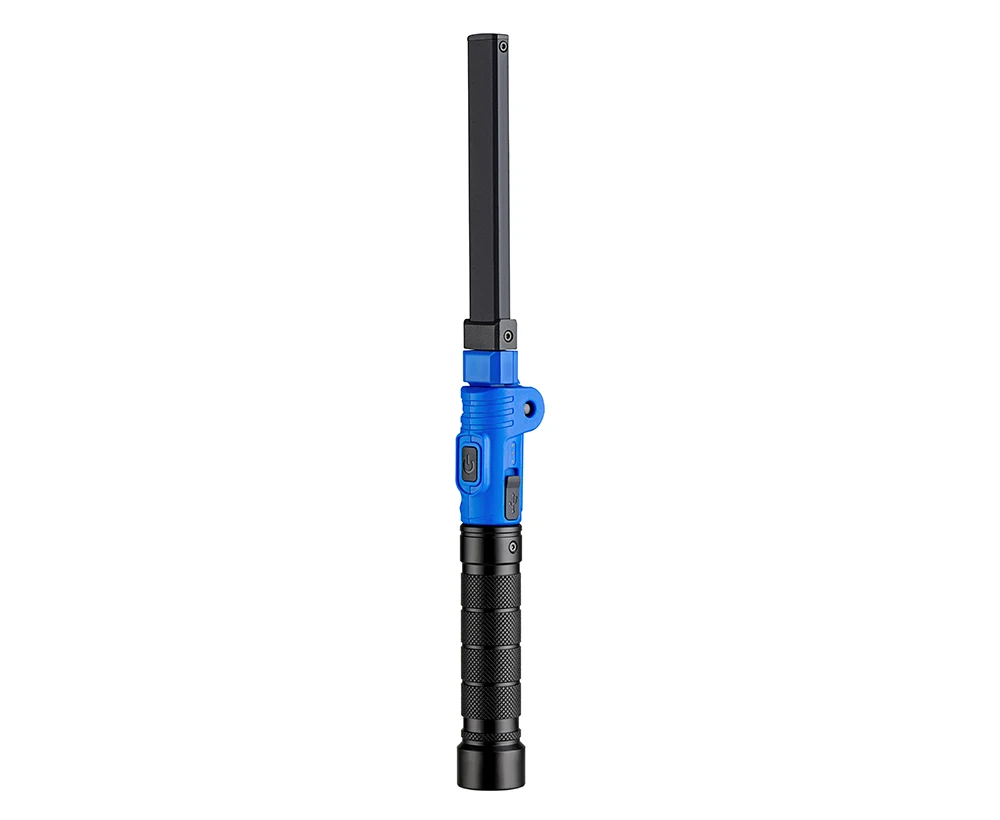 Takenow WL3008 180 Degrees Vertical Foldable Inspection Hand Lamp Horizontal Adjustment UV Detection Magnet Bottom Flashlight
