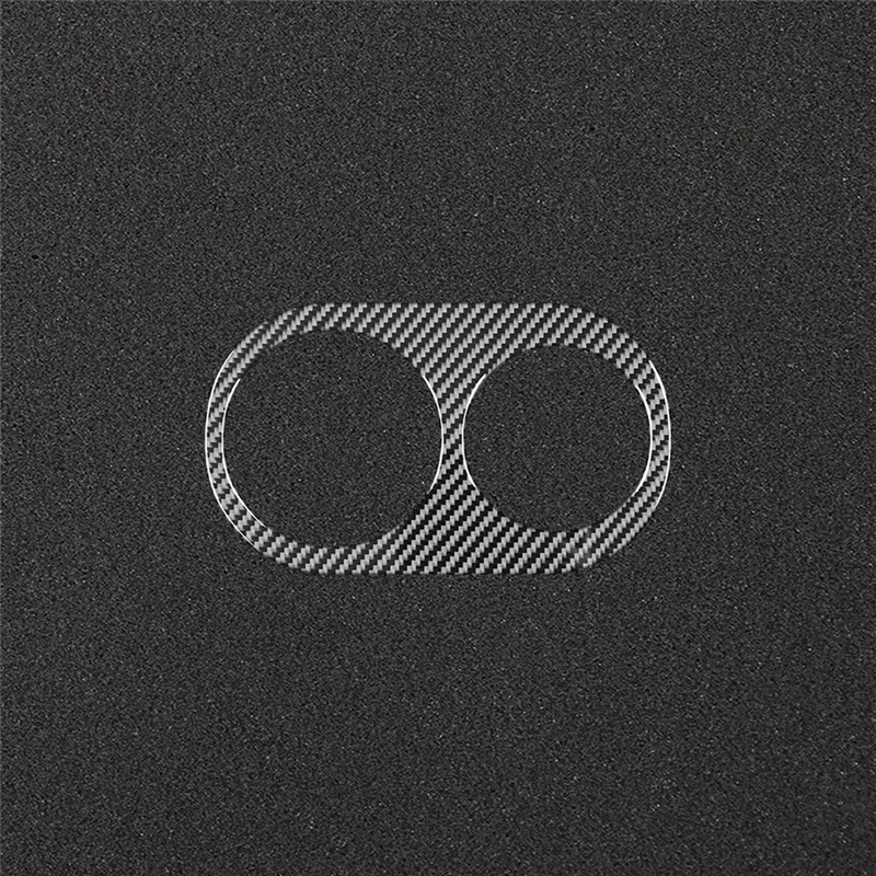 

Carbon Fiber Armrest Cup Holder Cover Trim For Jaguar XF 2008-2015 Interior Accessories Rear Rest Accessory Parts