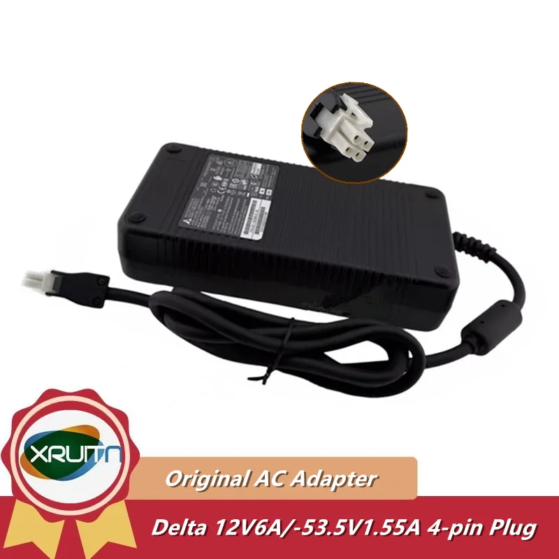 Genuine DELTA ADP-150BR B AC Adapter 12V 6A -53.5V 1.55A 150W 4 Holes 4-PIN 341-100399-01 Charger For CISCO ROUTER Power Supply