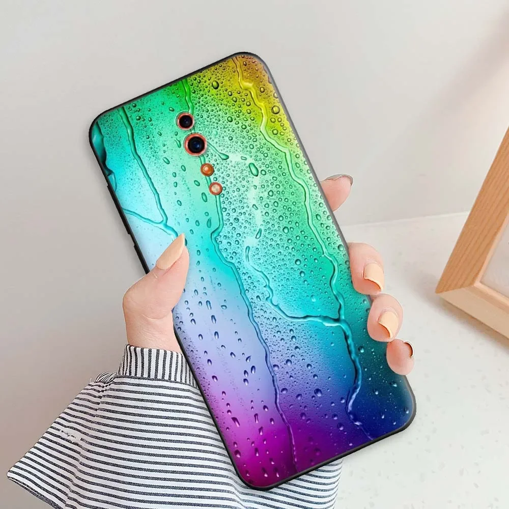 For OPPO Reno Z Case Protective Bumper on Reno Z Silicone Soft TPU Back Cover For OPPO RenoZ Flower Shockproof Phone Case