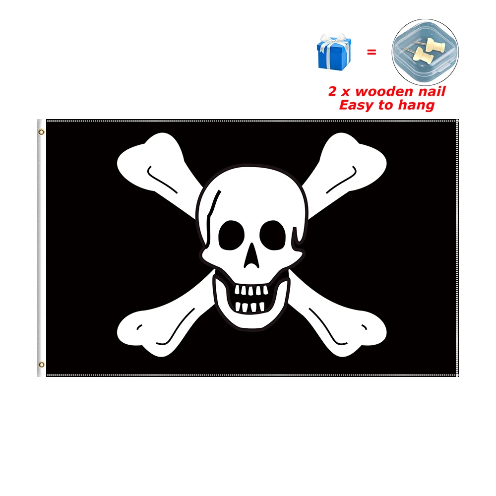 Richard Worley Pirate Flag Jolly Roger Banner for Decor 2*3ft 3*5ft 4*6ft 5*8ft