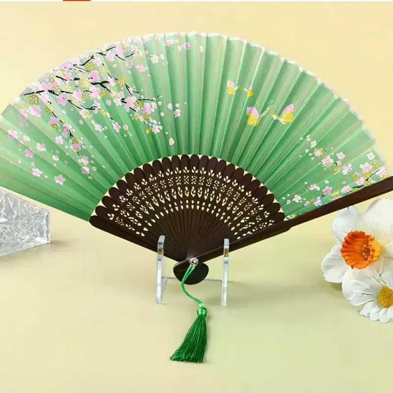 Hand Fan Display Stand Bracket Clear Acrylic Holder Storage Support Foldable Fan Stand Holder Space-Saving Desk Organizer