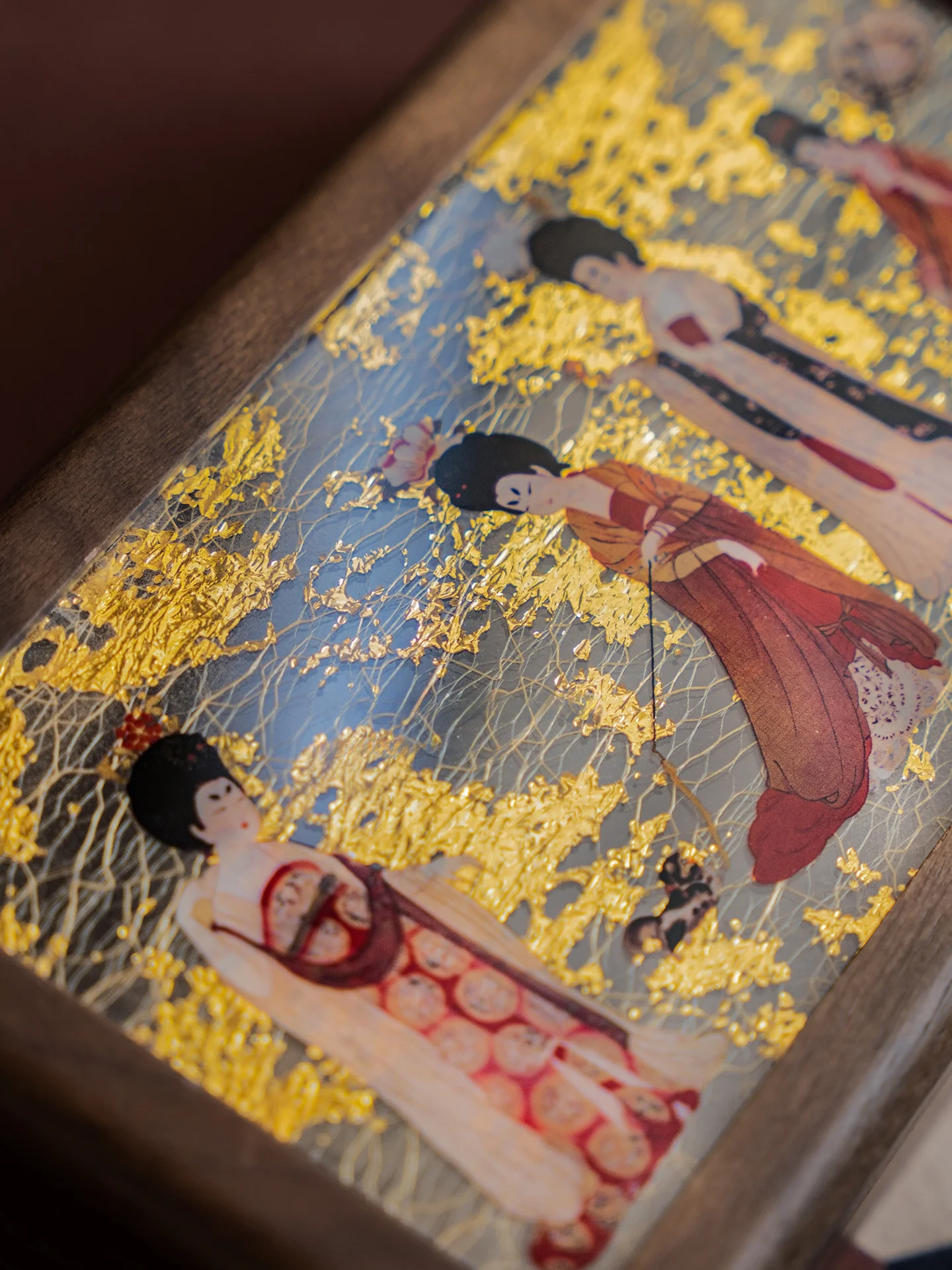 

Elegant Black Walnut Wooden Jewelry Box Chinese Style Handmade Craft Storage Case for Bracelets Fashionable Vintage Design