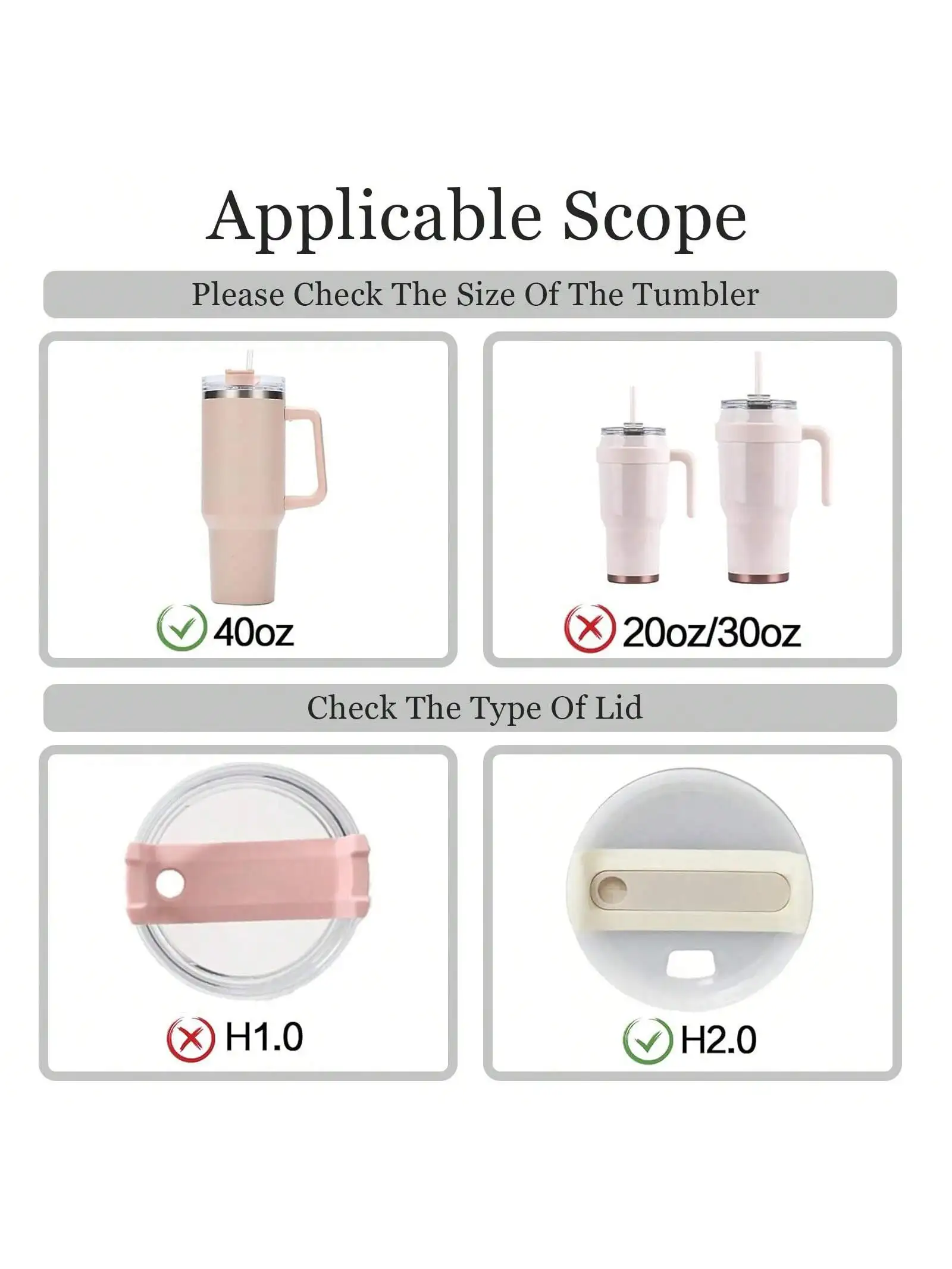Tumblers Name Plates for Stanley Tumblers 40 oz Cup Lid H2.0,Cup Lid Topper Round Acrylic Name ID Plate Glitter silvery ﻿