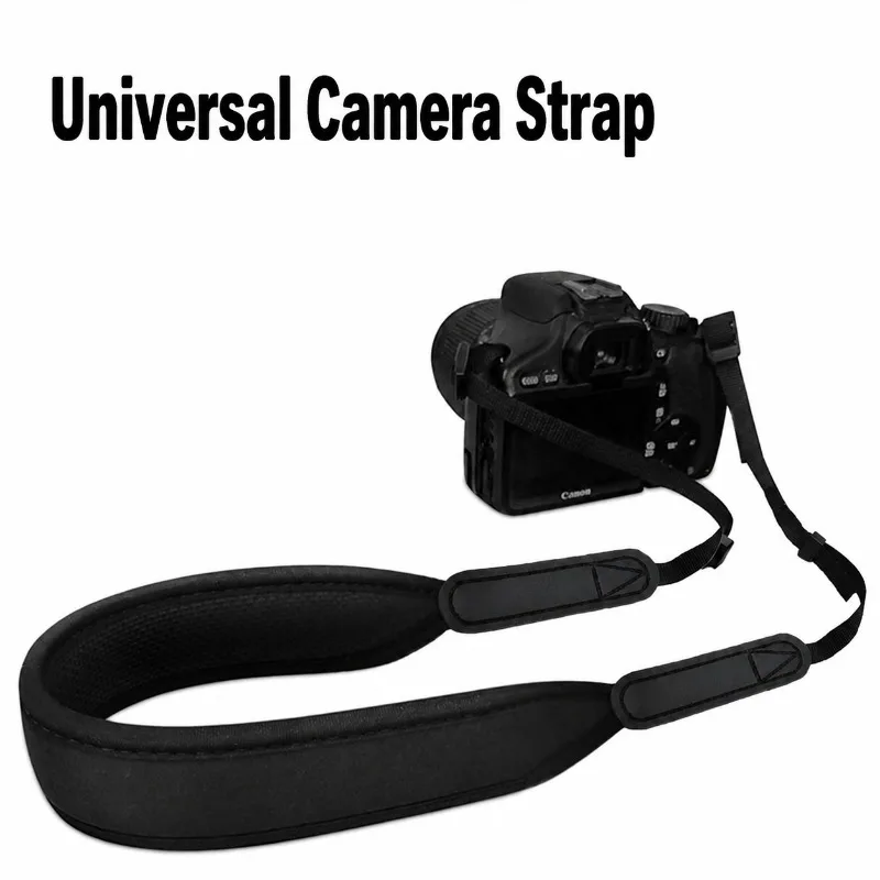 Eco‑friendly Neoprene Quick‑release Camera Strap Adjustable‑buckle Dual‑shoulder Sling for DSLR Camera Comfort‑fit Long‑type